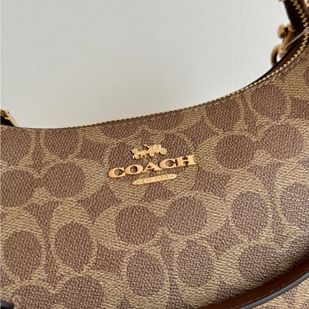 😍😍😍Teri Coach shoulder bag brown - Picture 3 of 8